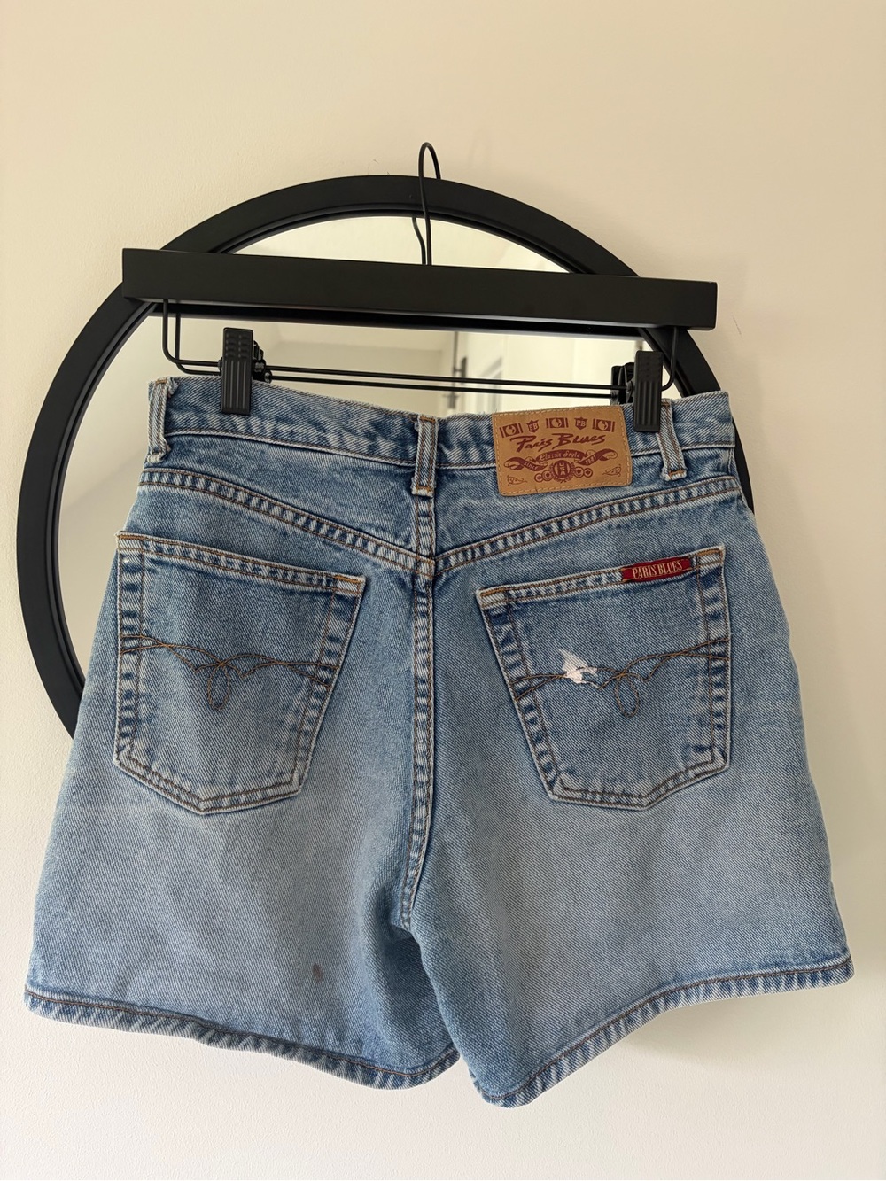 Vintage - 90s - Y2K Light Blue Denim Shorts - Paris Blues